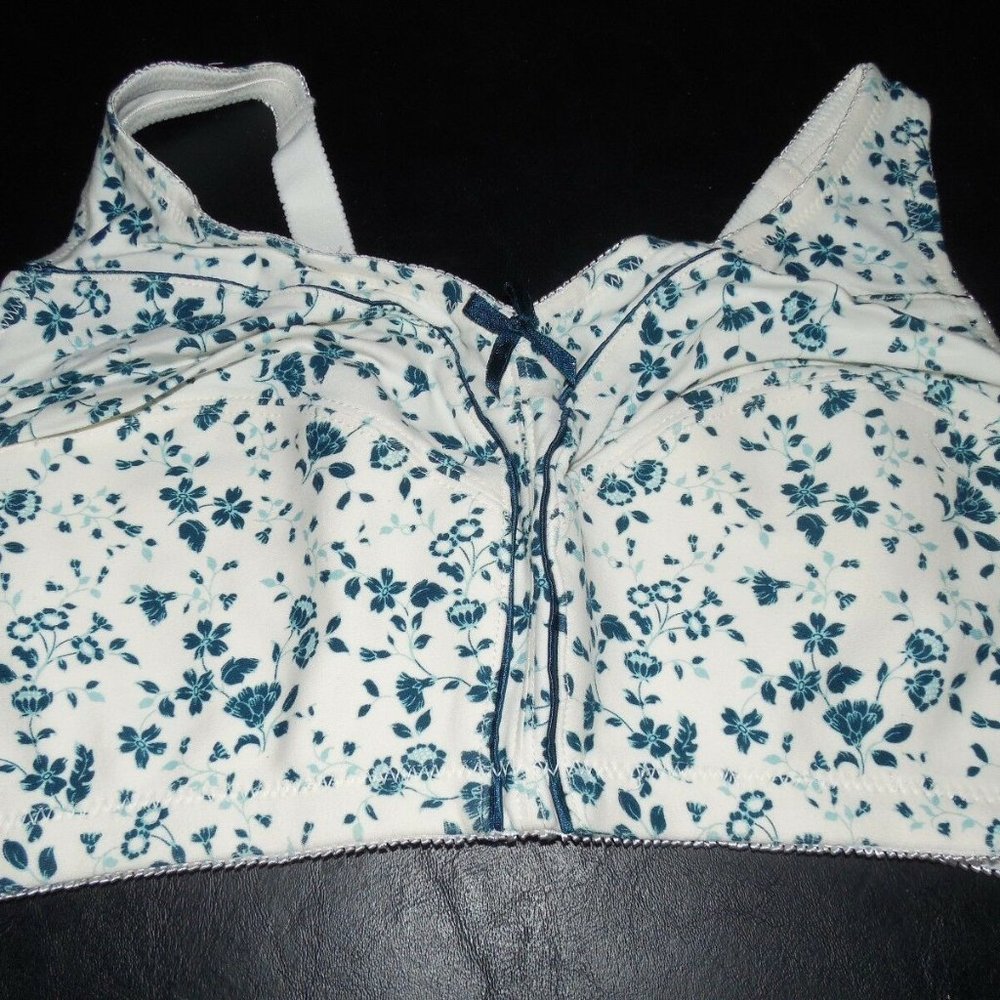 New Womens Wire Free Soft Cotton Floral Size 36G - Picture 2 of 8